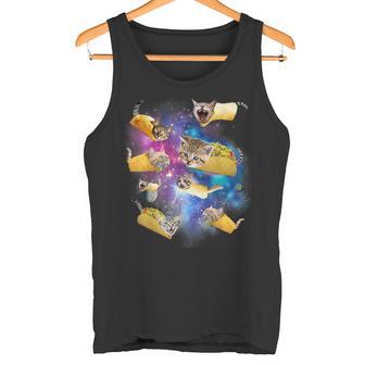 Burrito Pizza And Taco Cat In Space Tacocat Idea Tank Top - Geschenkecke