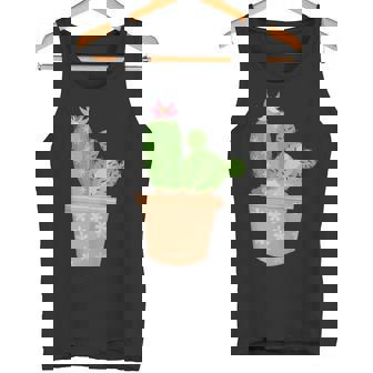 Cactus Blossom Cacti Houseplant Plant Parent Tank Top Tank Top - Monsterry