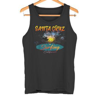 California Santa Cruz Surfing Tank Top - Seseable