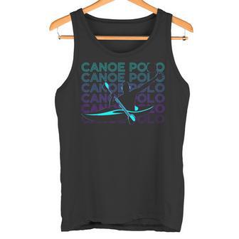 Canoe Polo Canoeing Retro Tank Top - Seseable