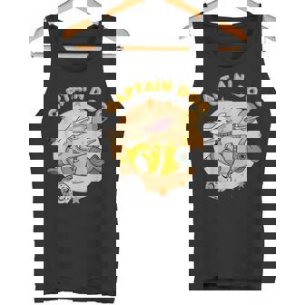 Captain Dog Planets Astronaut Tourist Space Dog Tank Top - Monsterry