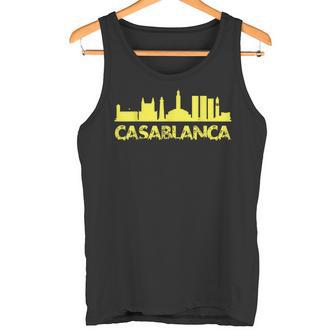 Casablanca Skyline Citale Portuaire Atlantique Côte Maroc Débardeur e - Cadeauxyz