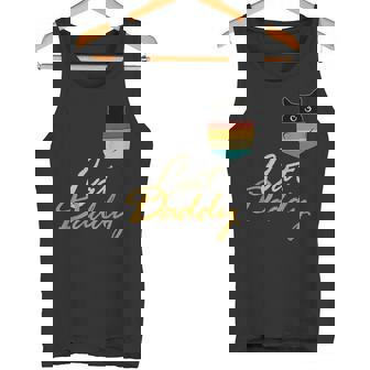 Cat Daddy Cat In Pocket Retro Dad Vintage 80s 90s Men Tank Top - Monsterry