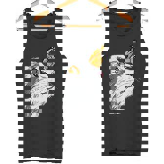 Cat With Monarch Butterfly On His Nose Butterfly Cat Lover Tank Top - Monsterry