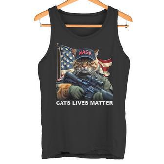 Cats Life Important Trump 2024 Cat Maga Tank Top - Geschenkecke