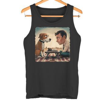 Chess Match Of Wits Mans Dog Tank Top - Geschenkecke