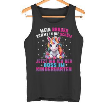 Children's My Brother Comes In Die Schule Boss Im Kindergarten Tank Top - Seseable