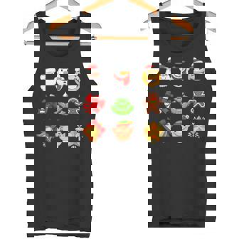 Christmas Icons Emotions Santa Claus Snowman Christmas Premium Tank Top - Monsterry