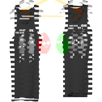 Christmas Light Bulbs Working Off & On During Holidays Tank Top - Monsterry