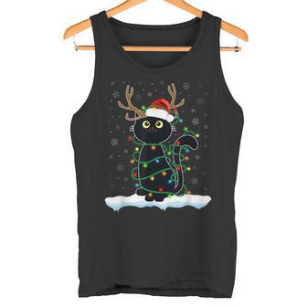 Christmas Pyjamas Reindeer Cat Tank Top - Geschenkecke