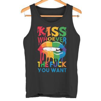 Christopher Street Day With Kiss Wen Zum Teufel Du Willst Tank Top - Geschenkecke