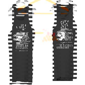 Coffee And Croissants Shirt Cute Coffee Tank Top - Monsterry