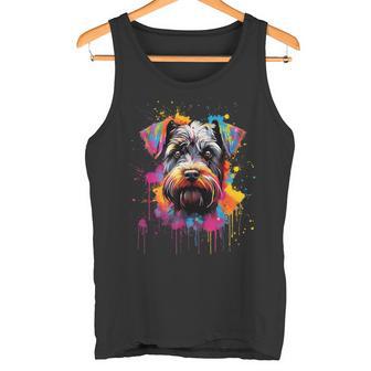 Colourful Miniature Schnauzer Dog Tank Top - Geschenkecke