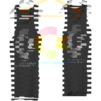 Commodore C64 Letra Mayúscula Arcoíris Efecto Camiseta sin mangas - Regaloses