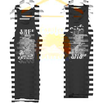 Conifer Colorado Retro Mountain Sunset Styled Tank Top - Monsterry