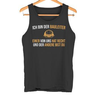 Construction Supervision Construction Site Helmet Construction Management Tank Top - Geschenkecke