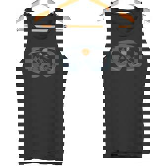Cool Ski Goggles Skiing Motif Deep Snow Mountains Snow Tank Top - Monsterry