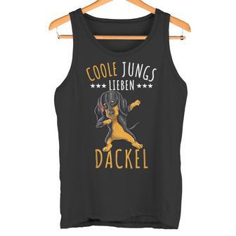 Coole Jungs Lieben Dackel Tank Top - Geschenkecke