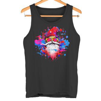 Cooler Weihnachtsmann Lustig Mit Sonnenbrille Tank Top - Geschenkecke