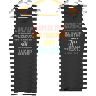 Couples Running Couples That Run Together Stay Together Tank Top - Monsterry