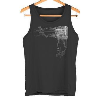 Cpu Technology Nerd Computer Chip Computer Scientist Programmer Tank Top - Geschenkecke