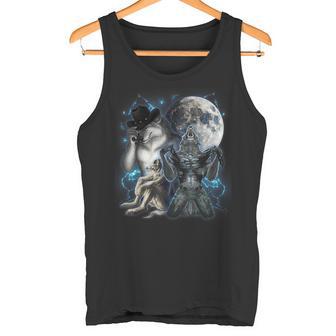 Cringe Alpha Wolf Meme Werewolf Tank Top - Geschenkecke