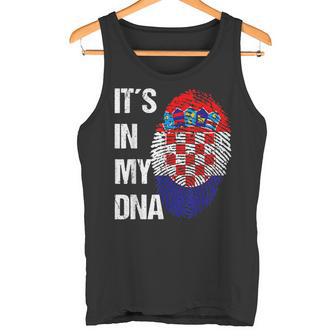 Croatian Flag Dna Fingerprint Croatia Tank Top - Geschenkecke