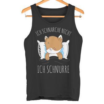 Cute Cat Pyjamas Ich Schnarche Nicht Ich Schnurre Tank Top - Geschenkecke