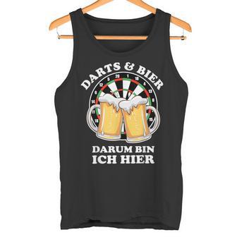 Darts Und Bier Darum Bin Ich Hier Dart Tank Top - Geschenkecke