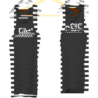 De Disfraz De Policía Británico En Blanco Y Negro En La Parte Delantera Y Trasera Camiseta sin mangas - Regaloses