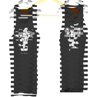 Deadlift Cat Power Squat Exercise Workout Tank Top Tank Top - Monsterry
