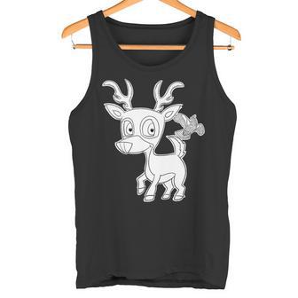 Delightful Deer Furry Woodland Creatures Premium Tank Top - Monsterry
