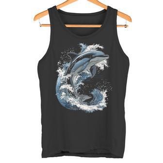 Delphin Tier Motiv Kunstwerk Delfin Tank Top - Geschenkecke