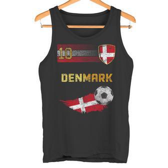 Denmark Football Pride Danish Flag Football Retro Jersey Tank Top - Seseable