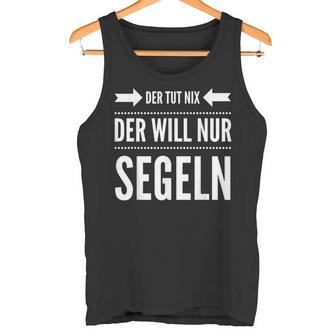 Der Will Nur Sailboat Skipper Sailor Tank Top - Geschenkecke