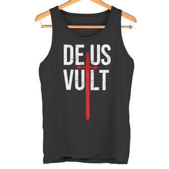 Deusult I Gott Will Es Iintage Crusader Tank Top - Geschenkecke