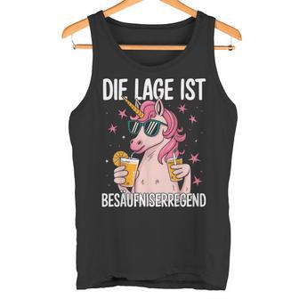 Die Lage Ist Besäufniserregend Saying Party Outfit Tank Top - Geschenkecke