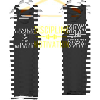 Discipline Over Motivation Gym Pump Cover Gains Tank Top - Monsterry