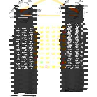 Divertidos Emoticonos Felices Con Caras De Sonrisas Del Teclado Camiseta sin mangas - Regaloses