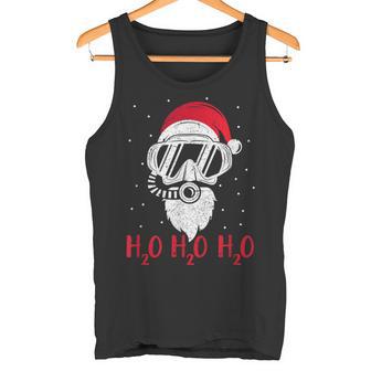 Diving Santa Claus H2o H2o H2o Xmas Diving Tank Top - Geschenkecke