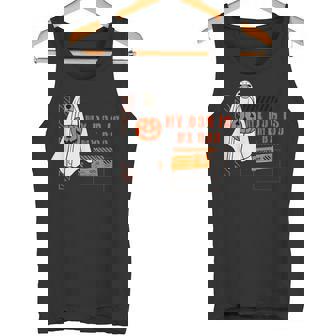 My Dog Is My Boo Ghost Spooky Halloween Dog Pumpkin Bucket Tank Top - Monsterry