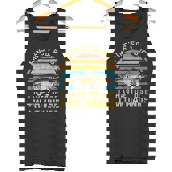 Donna Dad Fishing Mine's Big Use Two Hands Bass Dad Con Collo A Canotta - Novitaregali