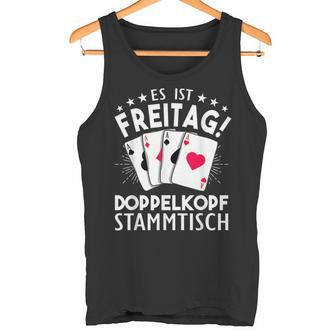 Doppelkopf Stammtisch Doppelkopf Tank Top - Geschenkecke