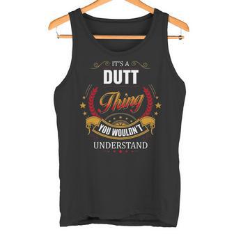 Dut Family Crest Dutt Dutt Clothing Dutt T Dutt T For The Dutt Tank Top - Thegiftio UK
