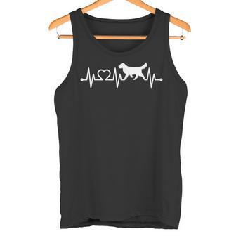 Ecg Latido Del Corazón Golden Retriever Pulso Dueño Camiseta sin mangas - Regaloses