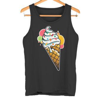 Eistüte Mit Streuseln Waffelkegel Tank Top - Geschenkecke