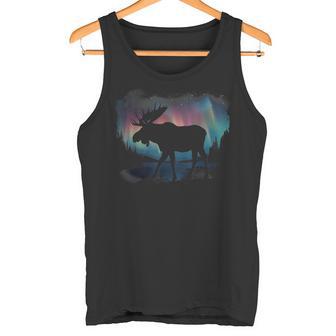 Elk Nordlicht Winter Hiking Alaska Nature Lovers Tank Top - Geschenkecke