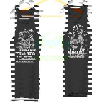 Environmental Education Teacher Earth Day Meme Quote Tank Top - Monsterry