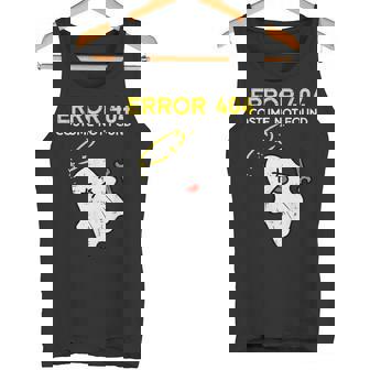 Error 404 Costume Not Found Ghost Halloween Costume Tank Top - Monsterry