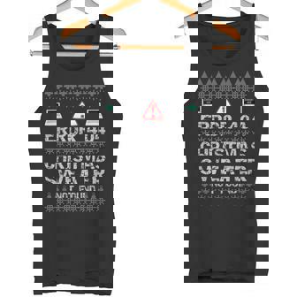 Error 404 Sweater Not Found Computer Christmas Canotta - Novitaregali